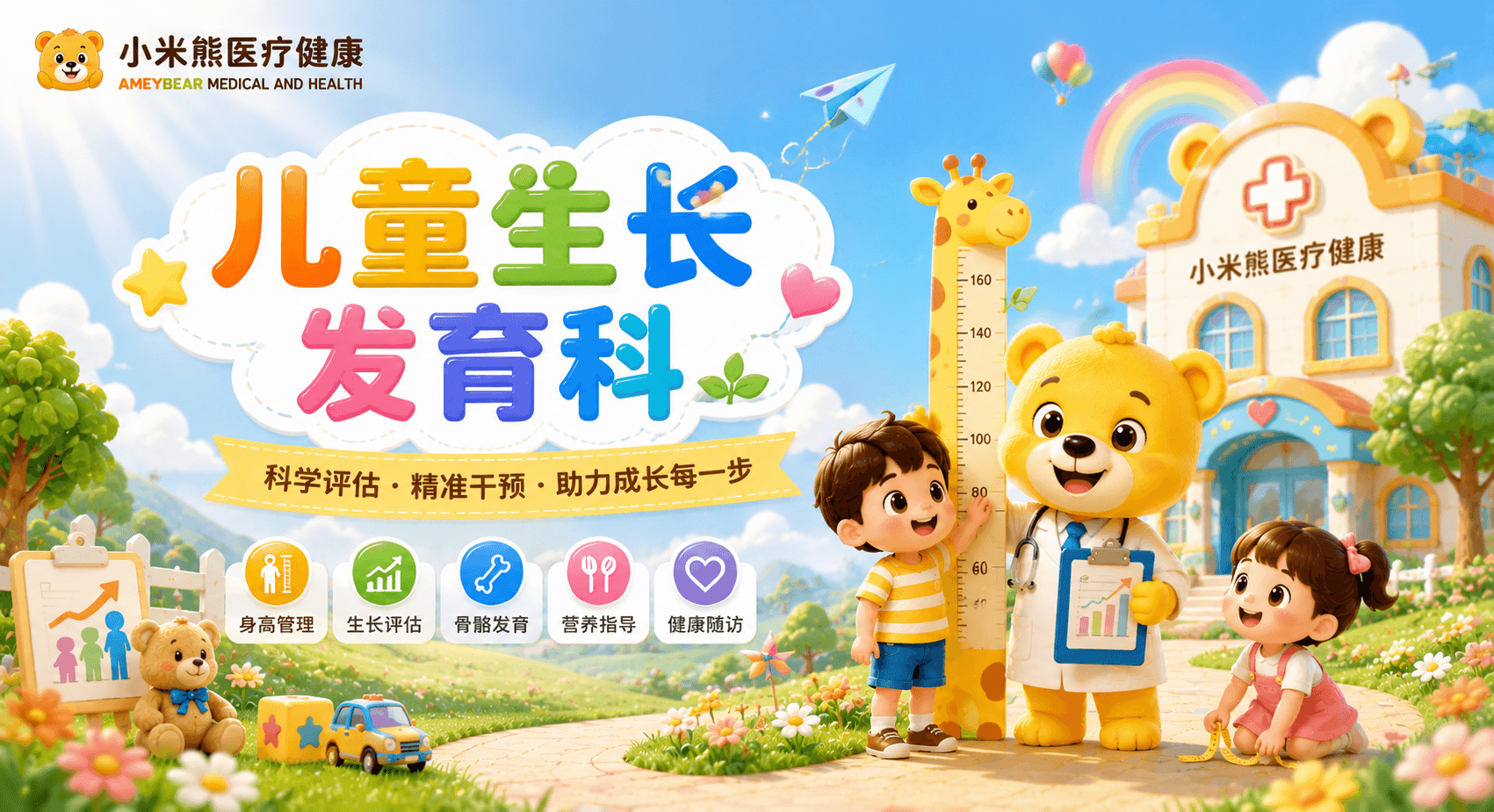 生长发育科，矮小症评估，性早熟检查，骨龄测定，儿童身高管理，生长激素激发试验，肥胖症干预，深圳